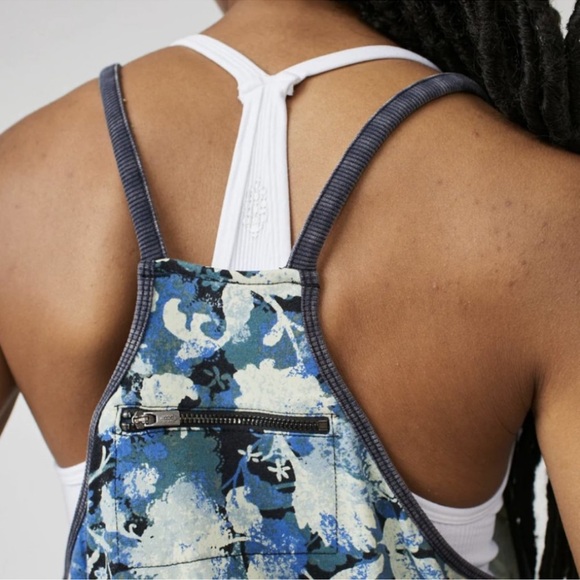 FREE PEOPLE MOVEMENT:Hot Shot Romper Blu Forest Combo NWT - Picture 4 of 4